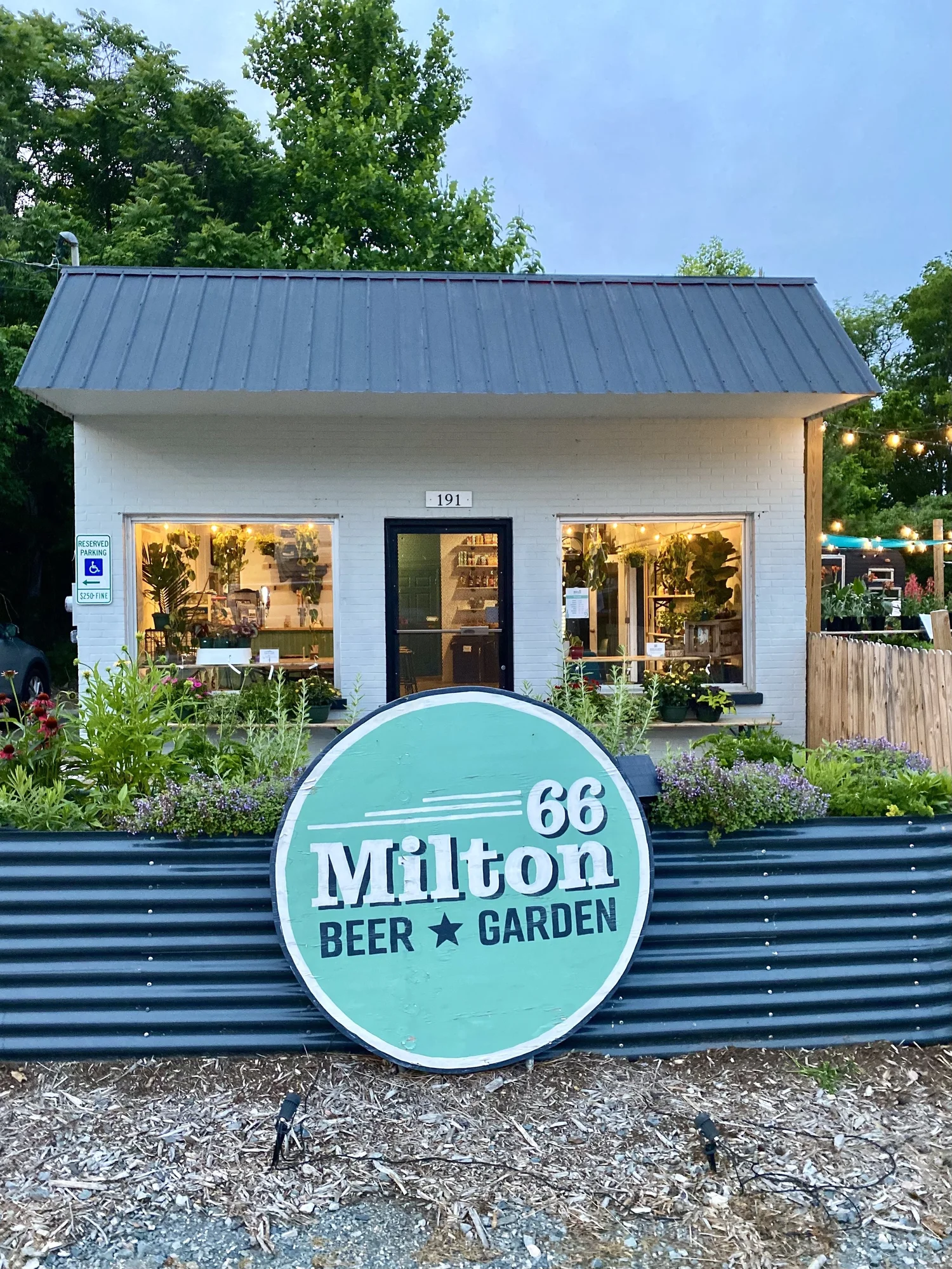 Milton 66 Beer Garden exterior